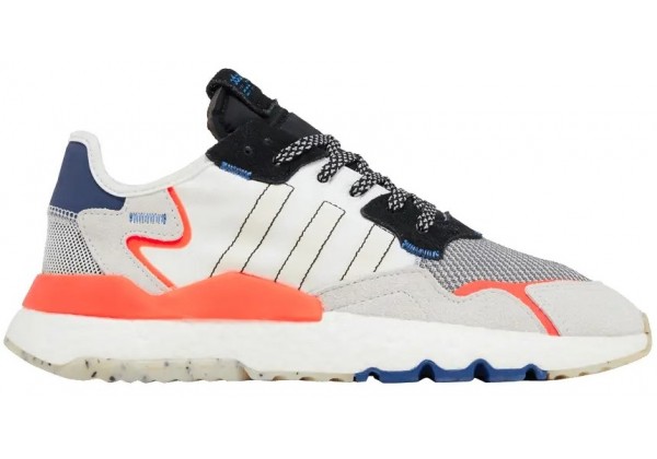 Кроссовки Adidas Nite Jogger серые с оранжевым